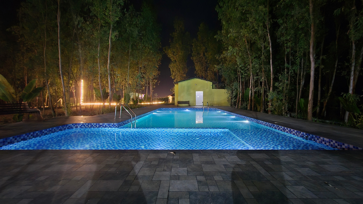 Swimming pool for adults and kids at City Flora Tiger Resort